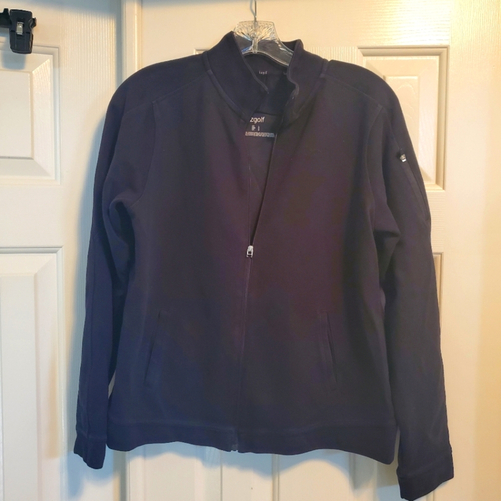 Women's Liz Golf Zip-up Jacket - Black